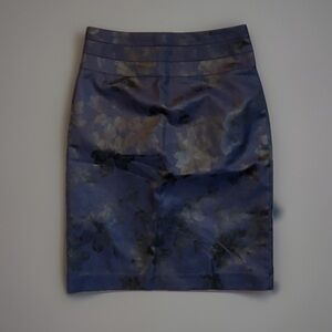 Designer H&M Navy High Waisted Dressy Pencil Skirt sz US 6